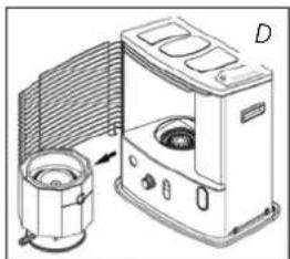 QLIMA R4224STC2 - L ENSURE THAT THE HEATER IS OFF AND COMPLETELY COOL BEFORE STARTING TO REPLACE THE WICK. - 14