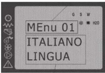 QLIMA Isotta 94 Sline - Menu 04 - Taal instellen - 1