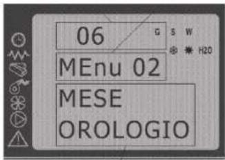 QLIMA Isotta 94 Sline - Menú 02 - Configurar reloj - 1