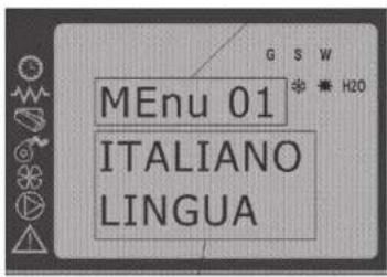 QLIMA Isotta 94 Sline - Menú 04 - Configurar idioma - 1