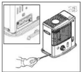 QLIMA R8128SC2 - L ZANIM ROZPOCZNIESZ WYMIANE KNOTA UPEWNIJ SIE, ŻE GRZEJNIK JEST WYŁĄCZONY I ZIMNY. - 8