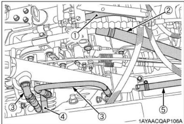 KUBOTA RTVX1100C - Vérification de la conduite d'huile hydraulique - 1