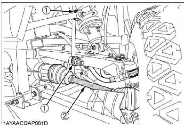KUBOTA RTVX1100C - Vérification, caoutchoucs des joints homocinétiques - 2