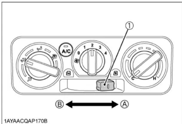 KUBOTA RTVX1100C - Interrupteur du ventilateur - 1