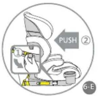 Foppapedretti Best duoFIX - Cómo desenganchar la silla de coche - 5