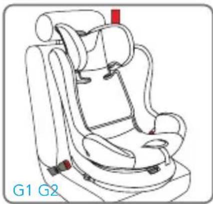 Foppapedretti FP360 - Positionieren Sie den 5-Punkt-Gurt für die Verwendung im Bereich von 40-105 cm neu - 1