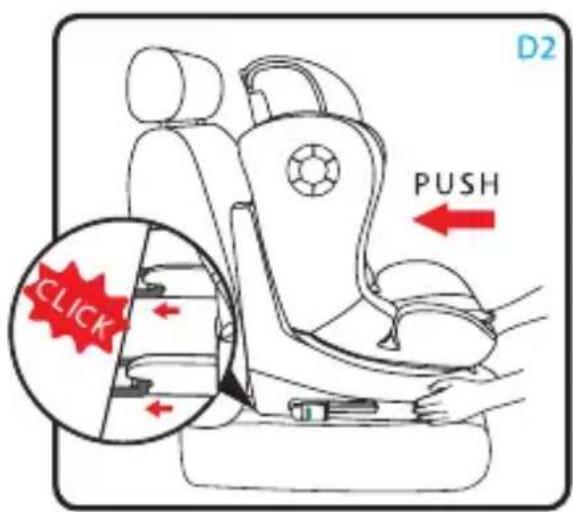 Foppapedretti FP360 - Installation of the car seat, using only the 3-point belt supplied with the vehicle. - 2