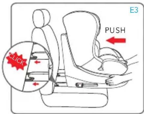 Foppapedretti FP360 - INSTALLATION 2 - Installing the seat with the 3-point seat belt and ISOFIX connectors - 5