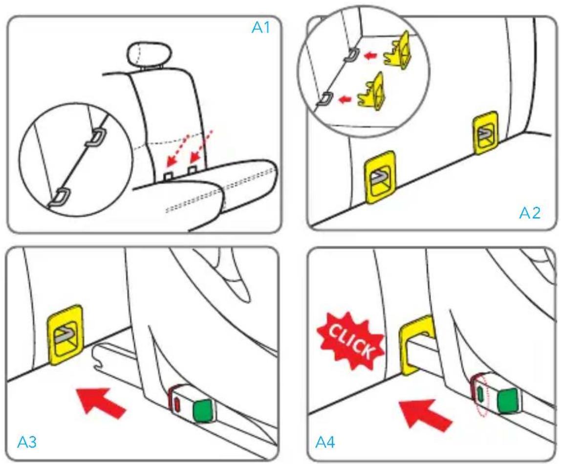 Foppapedretti FP360 - So wird das ISOFIX-System installiert - 1