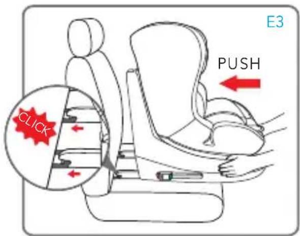 Foppapedretti FP360 - INSTALLATION 2 - installation du siège avec la ceinture de sécurité à 3 points et les connecteurs ISOFIX - 4