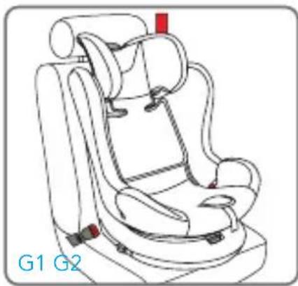 Foppapedretti FP360 - Riposizionare la cintura a 5 punti per utilizzo nel range 40-105 cm - 1