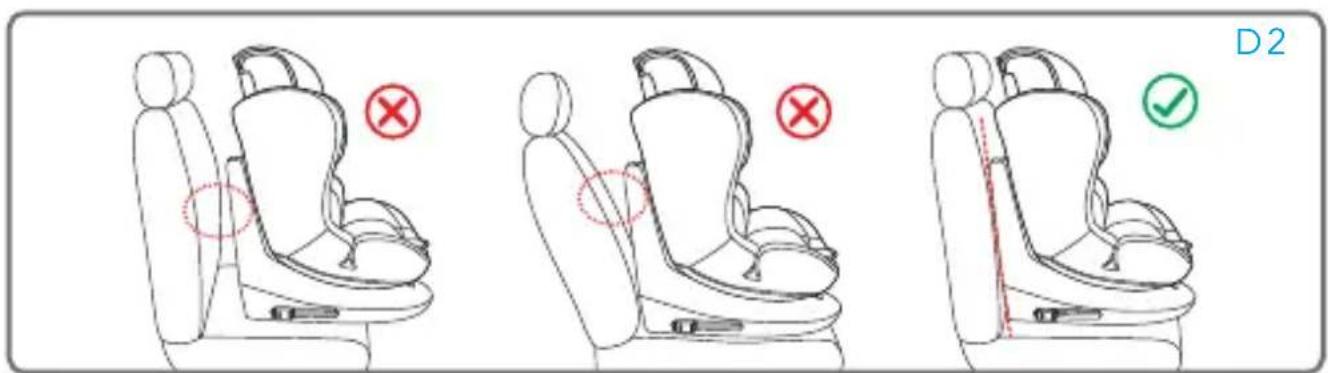 Foppapedretti FP360 - INSTALLATION 1 - Installation of the car seat, using only the 3-point belt supplied with the vehicle. - 2