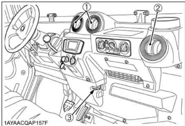 KUBOTA RTVX900 - Bouches d'aération - 1