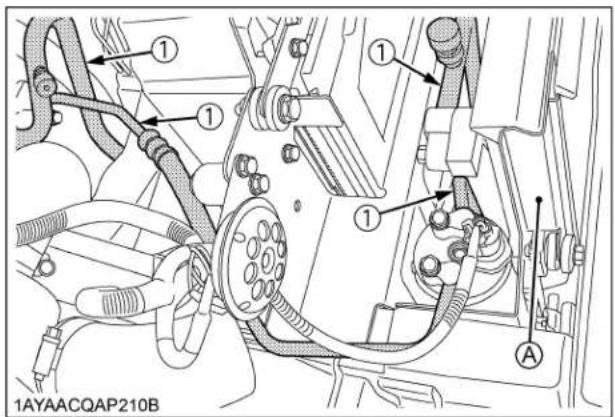 KUBOTA RTVX900 - Vérification du flexible et du tuyau de climatisation - 1