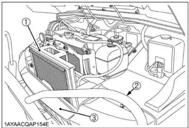 KUBOTA RTVX900 - Vérification du condensateur de l'appareil de climatisation - 1