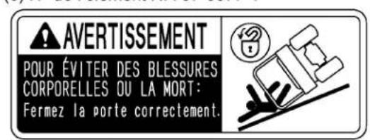 KUBOTA RTVX1140 - ÉTIQUETTES DE DANGER, D'AVERTISSEMENT ET D'ATTENTION - 8