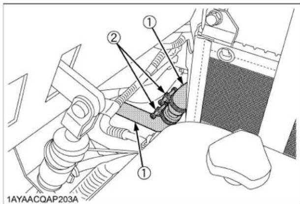 KUBOTA RTVX1140 - ■Vérification des durites, tuyaux et colliers du radiateur - 5