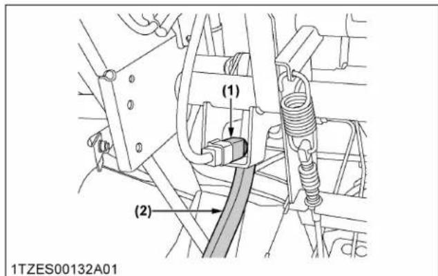 KUBOTA RTV520 - Vérification de l'interrupteur des yeux de freinage - 1