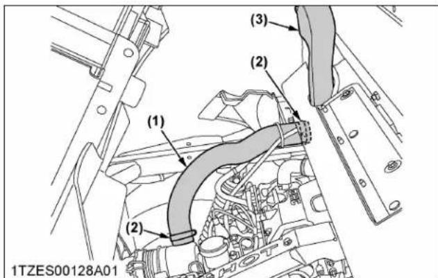 KUBOTA RTV520 - Vérification du circuit d'admission d'air - 1