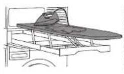 ASKO HI1153T - ADJUSTING AND FIXING THE IRONING BOARD (BEFORE FIRST USE) - 201
