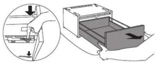 ASKO HPS533S - COLLOCAZIONE E USO DEL CASSETTO CON RIPIANO ESTRAIBILE SOTTO L'APPARECCHIO (CASSETTO PIEDISTALLO) - 3