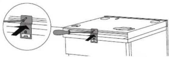 ASKO HSS1053W - ULOSVEDETTÄVÄN APUTASON ASENTAMINEN LAITTEEN PÄÄLLE - 4