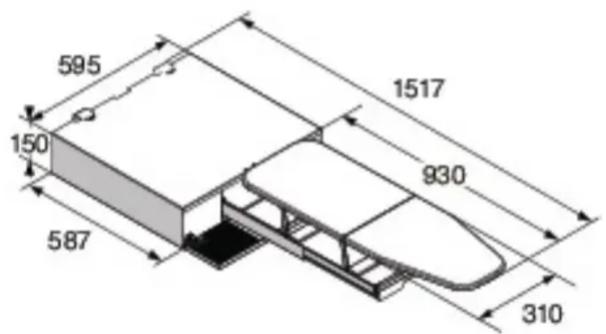 ASKO HI1153S - Uttrekkbar skuff med strykebrett - 1