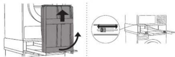 ASKO HDB1153T - 调整和固定熨烫板(首次使用之前) - 5