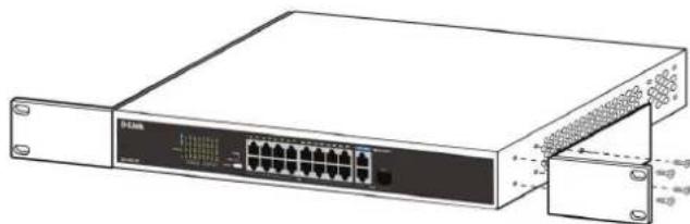 D-LINK DSS100E - Mounting the Switch in a Rack - 1