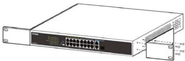 D-LINK DSS100E - Montaje del conmutador en un estante - 1