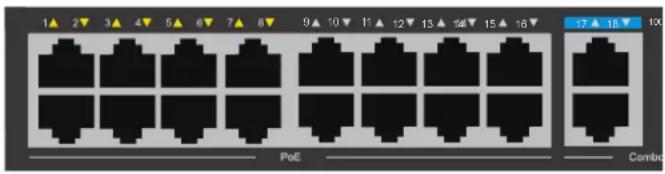 D-LINK DSS100E - Connettori pannello frontale - 1