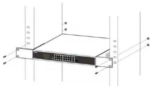 D-LINK DSS100E - Mounting the Switch in a Rack - 2