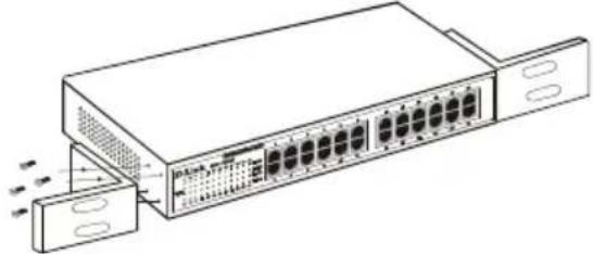 D-LINK DES1024D - Instalacion sobre unsoporte - 1