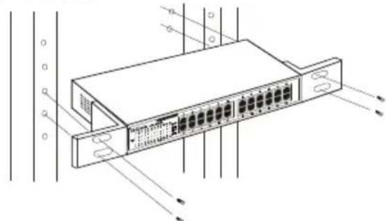 D-LINK DES1024D - Installazione su Rack - 2
