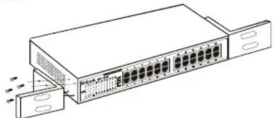 D-LINK DES1024D - Installation dans un bâti - 1
