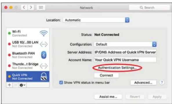 D-LINK DIR878 - Instructions de configuration du VPN pour mac OS x - 2