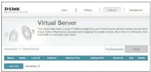 D-LINK DIR878 - Serveur virtuel - 1