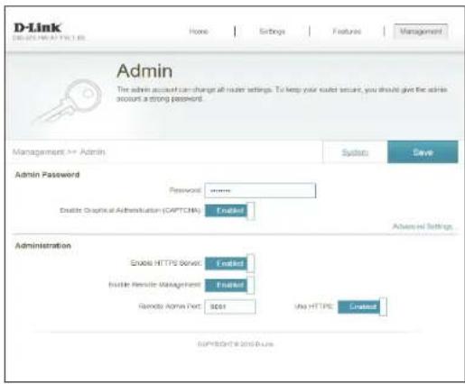 D-LINK DIR878 - Mot de passe administrateur - 1