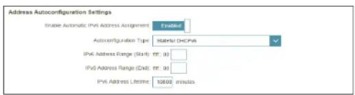 D-LINK DIR878 - Paramètres avancés - paramètres de configuration automatique de l'adresse - 3