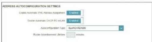 D-LINK DIR878 - Paramètres avancés - paramètres de configuration automatique de l'adresse - 2