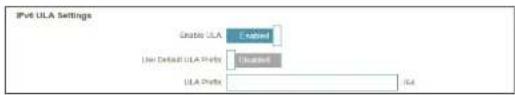 D-LINK DIR878 - Paramètres ULA IPV6 actuels - 2