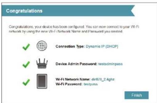 D-LINK DIR878 - Assistant de configuration (suite) - 2