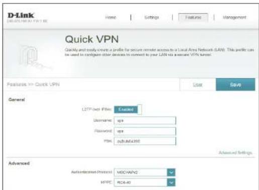 D-LINK DIR878 - Instructions de configuration du serveur quick VPN - 1