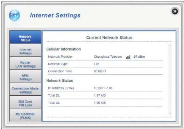D-LINK DWR920 - Etat du réseau - 1