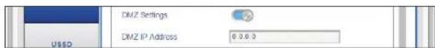 D-LINK DWR920 - Si vous avez selectionné DMZ Settings (Paramétres DMZ) : - 1