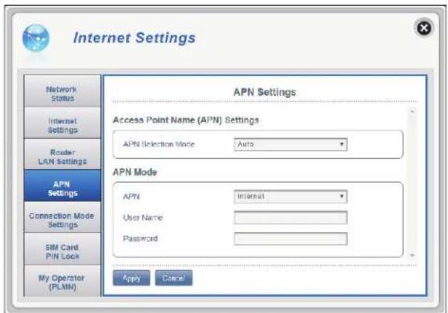 D-LINK DWR920 - Paramètres Access Point Name (APN) - 1