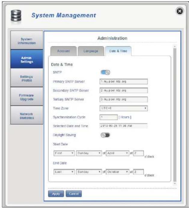 D-LINK DWR920 - Date et heures - 1