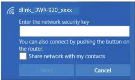 D-LINK DWR920 - Connexion à un réseau sans fil Sous Windows 10 - 3