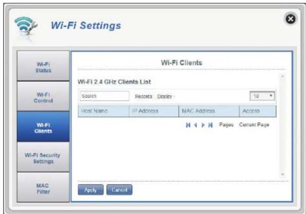 D-LINK DWR920 - Listedes clientsWi-Fi2,4 GHz - 1