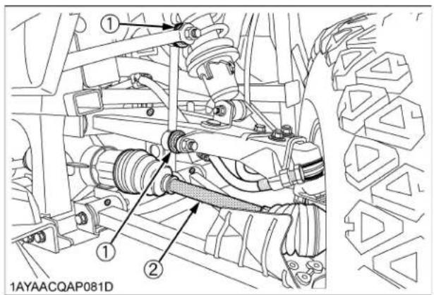 KUBOTA RTVX1120D - ■ Vérification, caoutchoucs des joints homocinétiques - 2